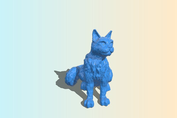 Sitting Cat | 3d print model