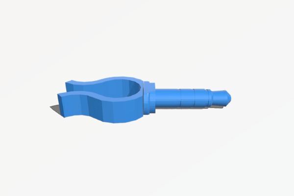 Usb wire clip for headphone 3.5 jack | 3d print model
