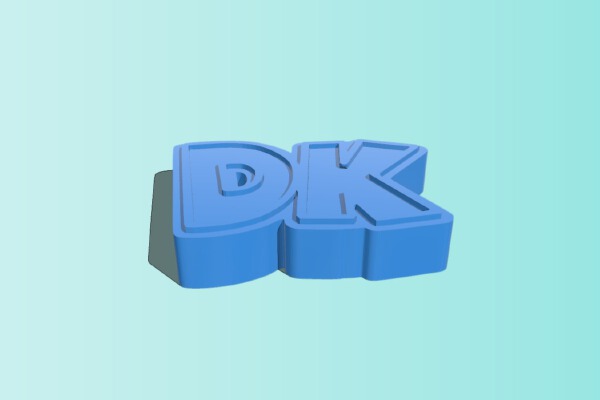 Donkey Kong DK Logo Letters Nintendo | 3d print model