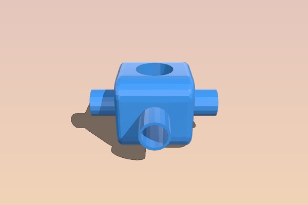 4 element ant. support 1 inch boom | 3d print model