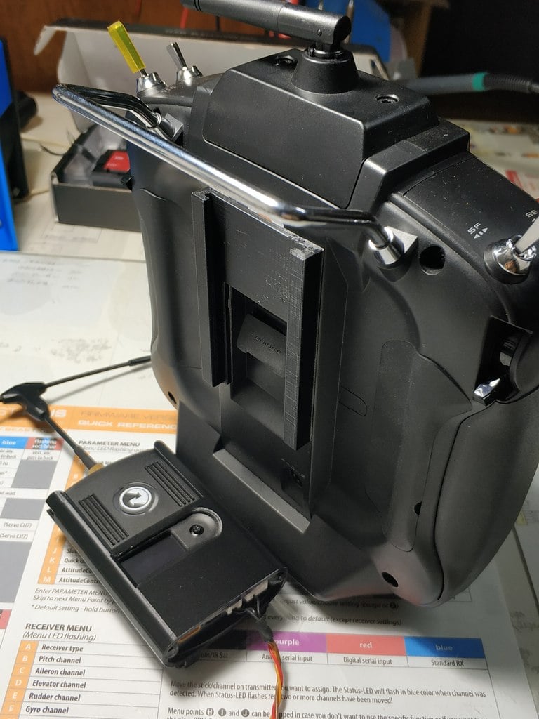 TBS Crossfire TX mount for Futaba 18sz & 16sz