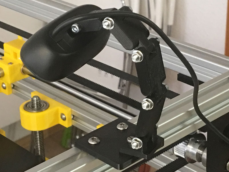 Camera Mount for Logitech C270 on 2020 Extrusion