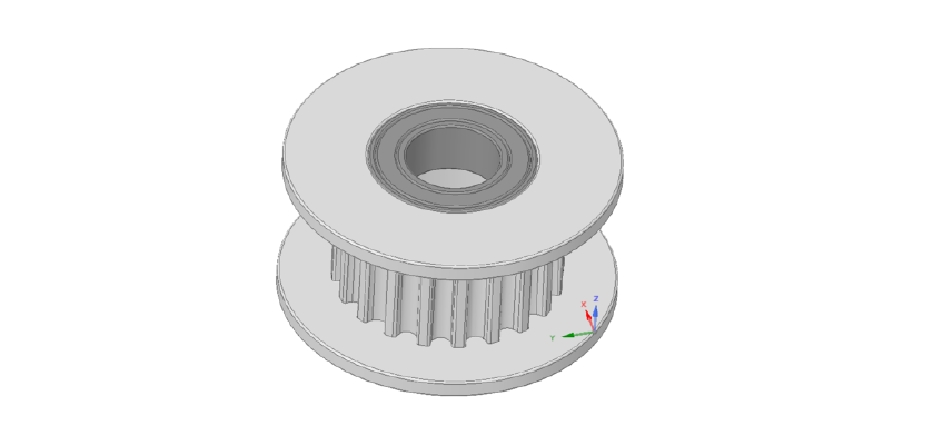 GT2 20T Idler Pulley With 5mm Bore (Model) | 3d print model