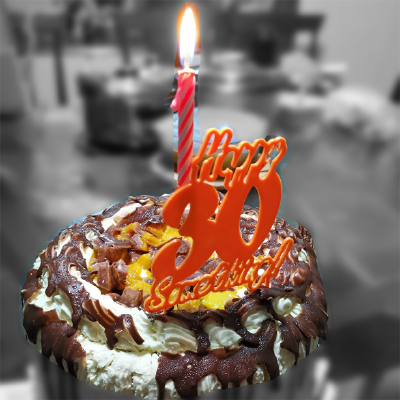 "Happy 30 Something!" Birthday Cake Topper | 3d print model