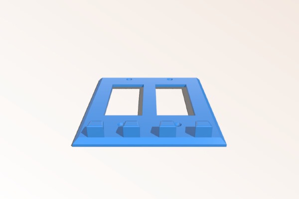 Wall Plate Key Hanger | 3d print model