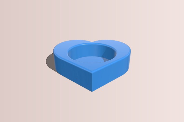 Hear shaped tea light holder | 3d print model