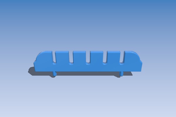 Spatula holder for IKEA SKADIS (SKÅDIS) pegboard, 5 spatula | 3d print model
