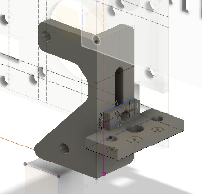 HyperCube Evolution - HEVO Fusion RC - BL Touch mount for Titan Aero | 3d print model