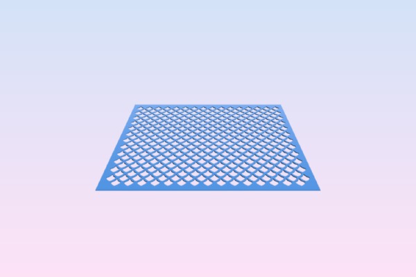 Airbrush Stencil_Template 1cm DragonScale Pattern | 3d print model