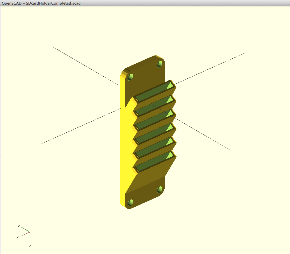 SD card holder (parametric)