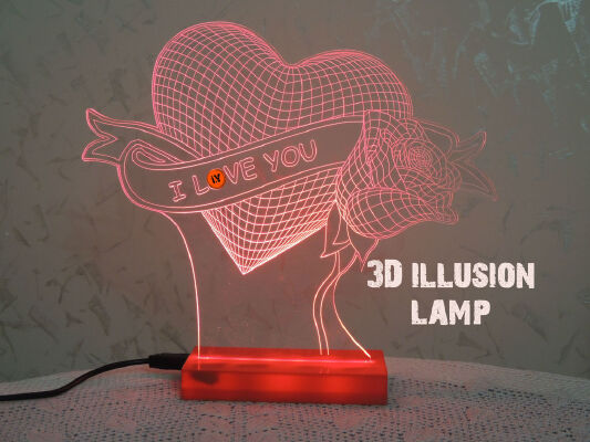 3D Lamp - illusion | 3d print model