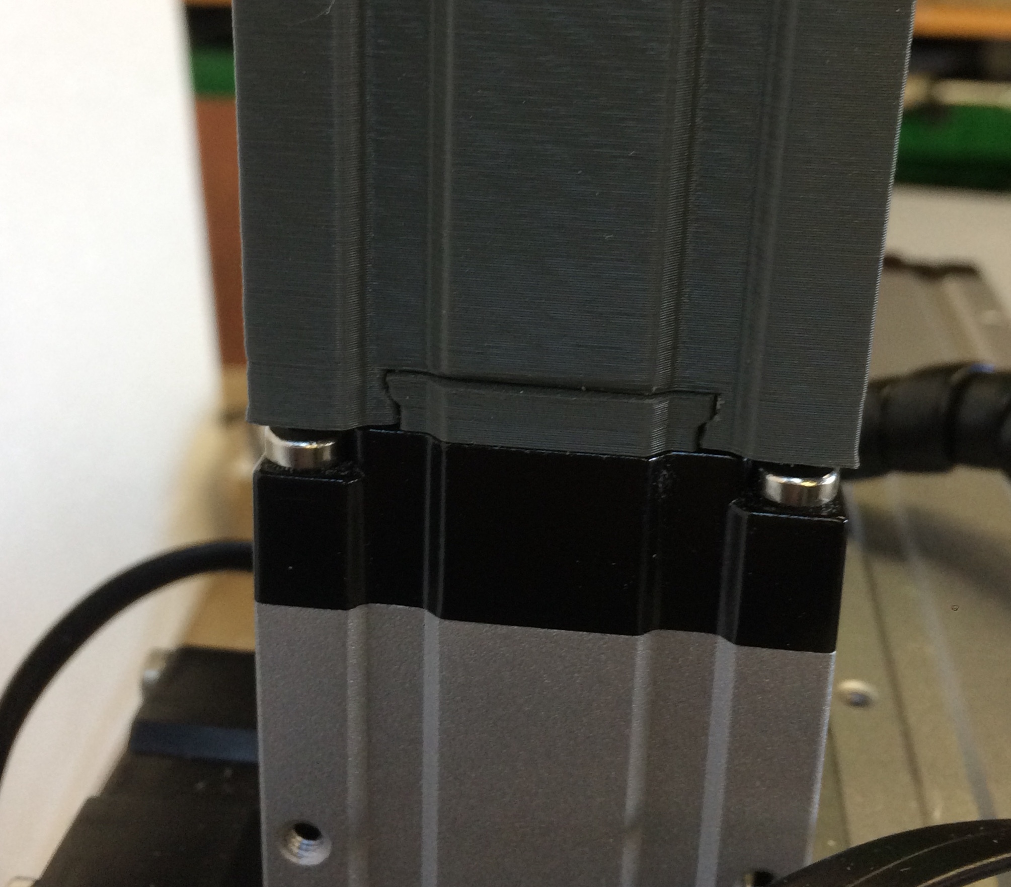 Snapmaker optional filament position, with quick change option.
