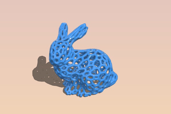 Voronoi Bunny | 3d print model