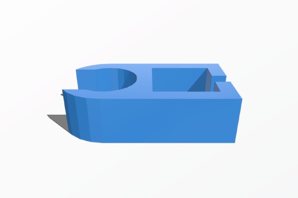 Simple Rod Clip Wire Holder (parametric scad) | 3d print model