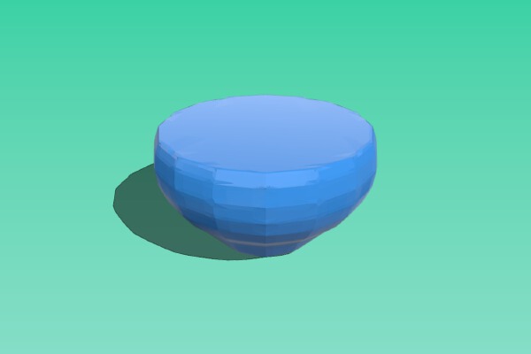 Faceted Bowl | 3d print model