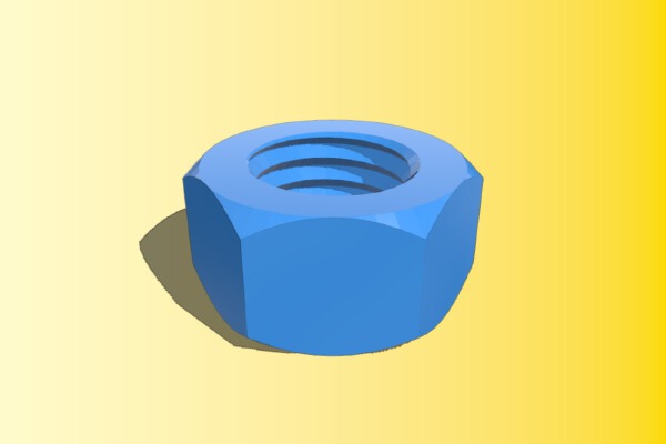 Nuts & Bolts 65mm & 25mm - Ø 5mm  - 0.8mm & 1.5mm Thread Step | 3d print model