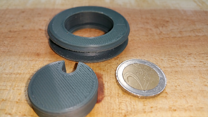 Parametric Hole Grommet & Snap-in Flush Cover | 3d print model