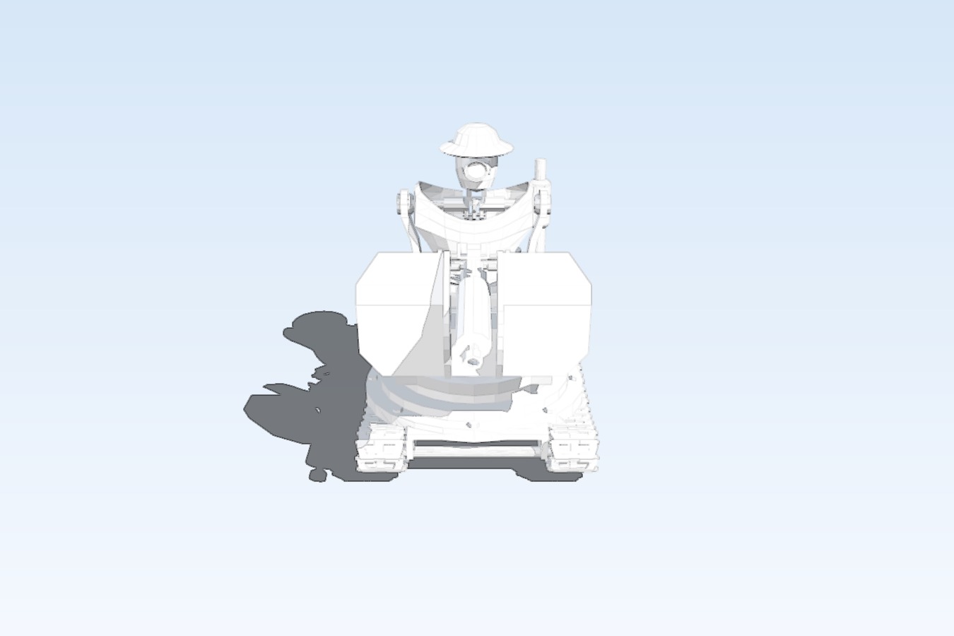 steampunk mobile turret