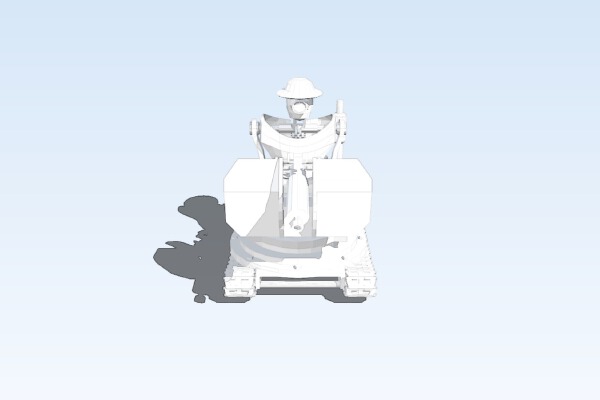 steampunk mobile turret | 3d print model