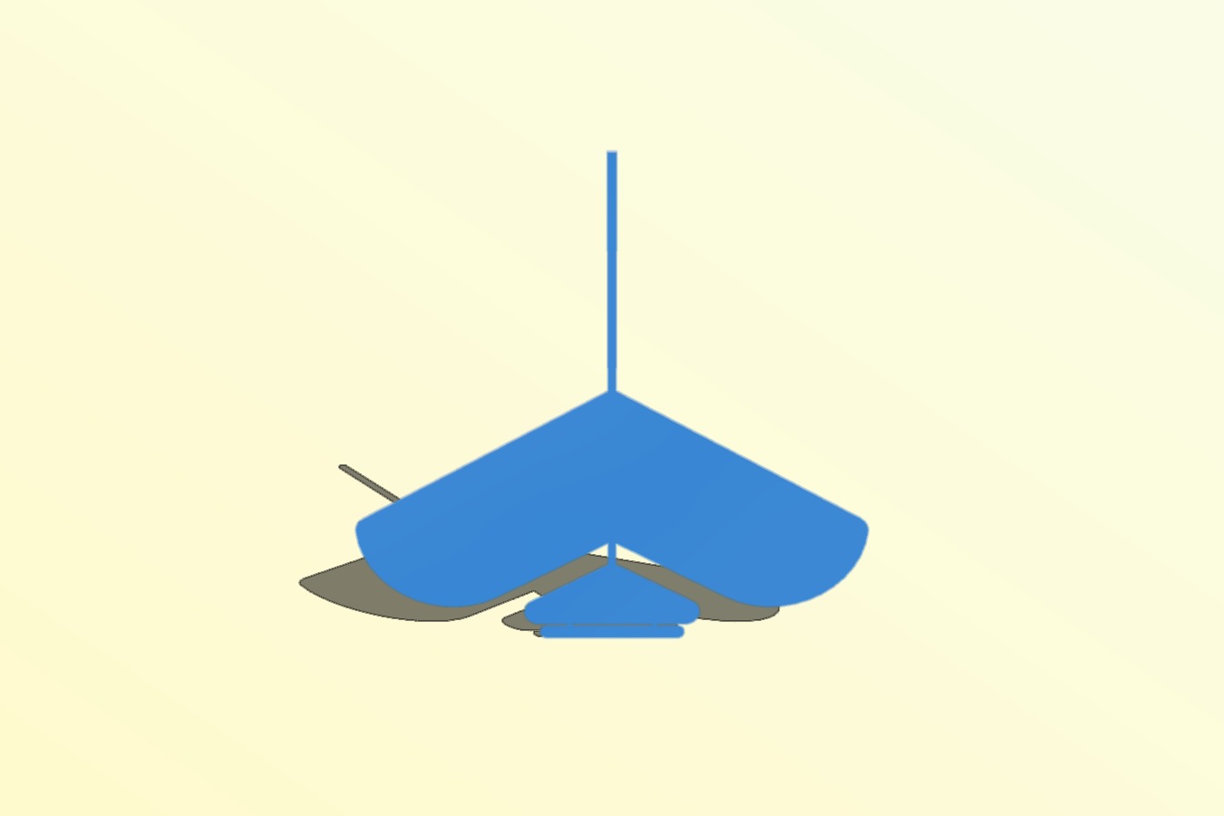 Blue Bird - Glider with 100mm wingspan