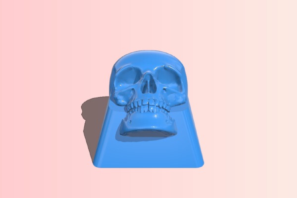 Human skull Keycap | 3d print model