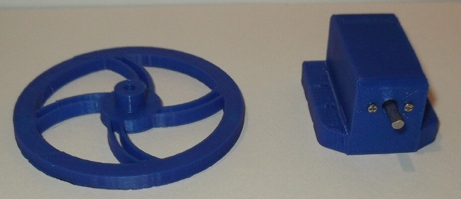 Micro Metal Gear Motor + Encoder Case and Wheel | 3d print model