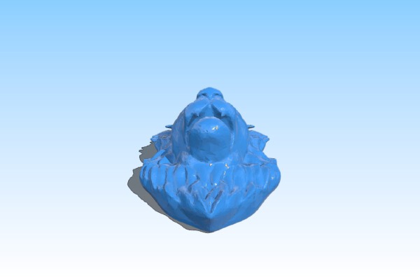 Flat Lion Head | 3d print model
