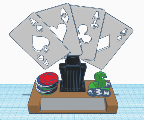 Poker Trophy | 3d print model