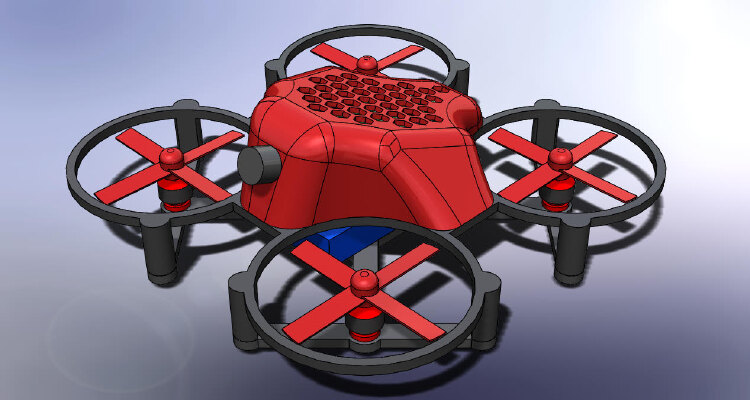 2S Brushless Tiny Whoop FPV Quadcopter 110 mm | 3d print model