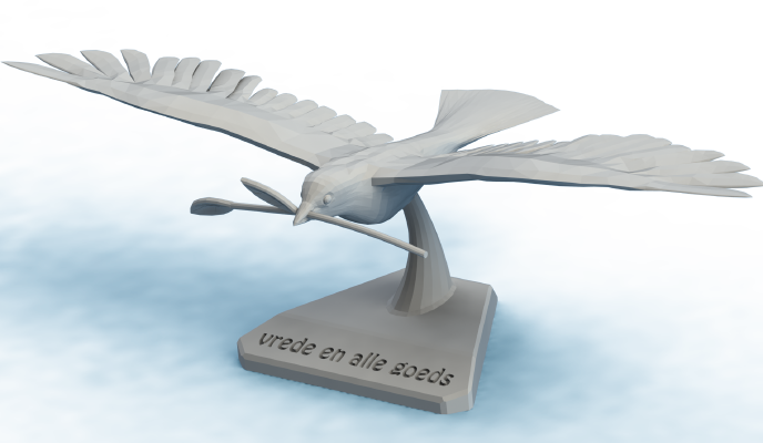 Peace Dove Sculpture | 3d print model