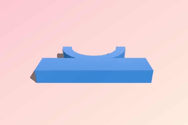 Parametric Shower Bar Support | 3d print model