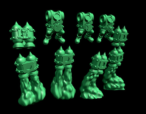 Retro space orc Flyboys add on kit | 3d print model