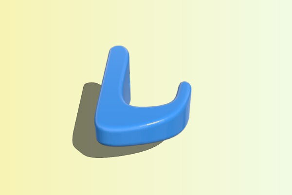 Simple wall hook | 3d print model