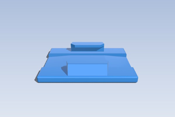 Simple customizable actioncam backpack (strap) mount | 3d print model