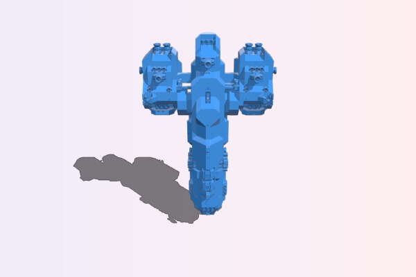 Space Engineers Red Ship | 3d print model