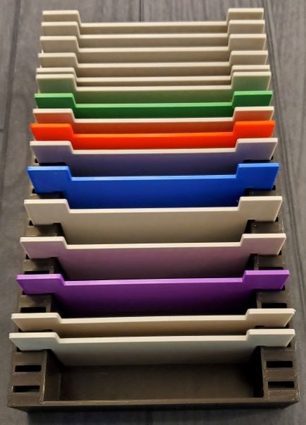 Boardgame card organizer