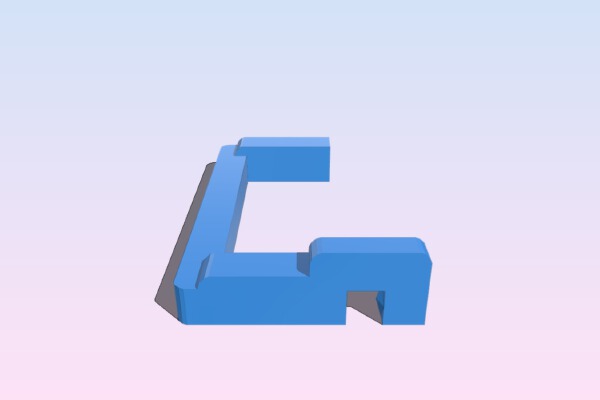 H3-2D clip to fit with a filter | 3d print model