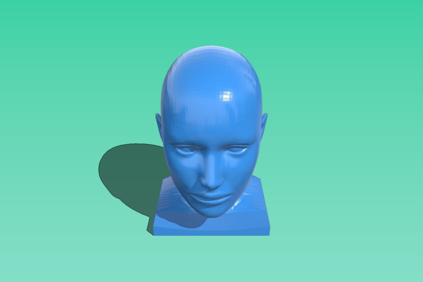 Full Size Human Head Model for resting headsets on