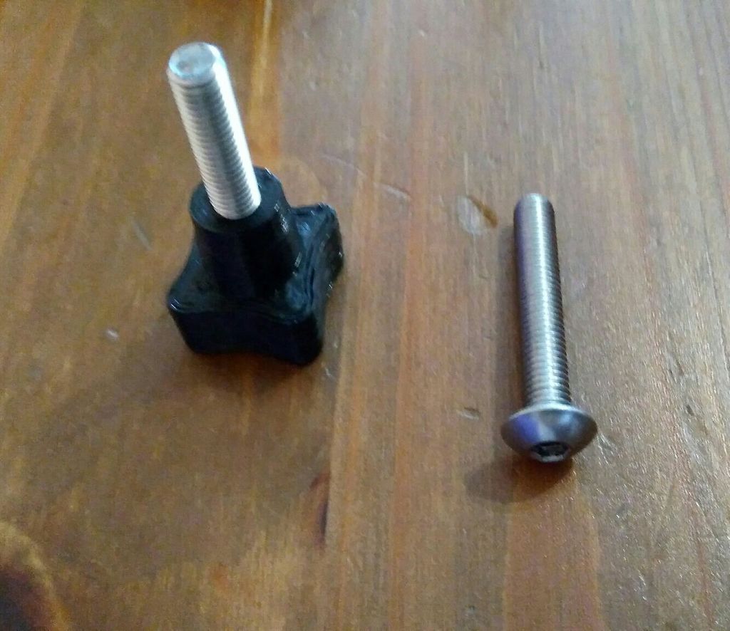 Very short GoPro screw knob