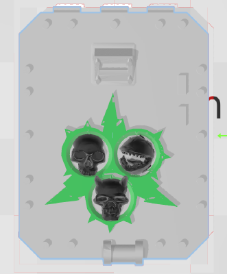 Alternate doors for Landraider Mk1 (Nurgle) - WH40k | 3d print model