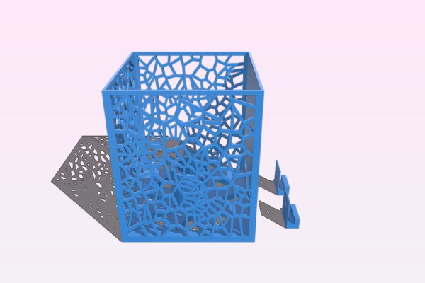 Wall light Voronoi | 3d print model