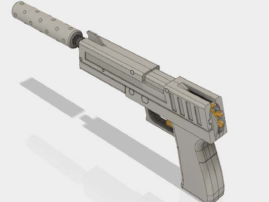 Rubber Gun | 3d print model