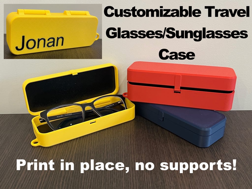 Print in Place Travel Sunglasses_Glasses Case