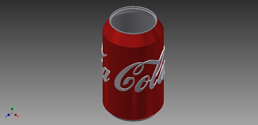 Coca Cola TinBottle | 3d print model