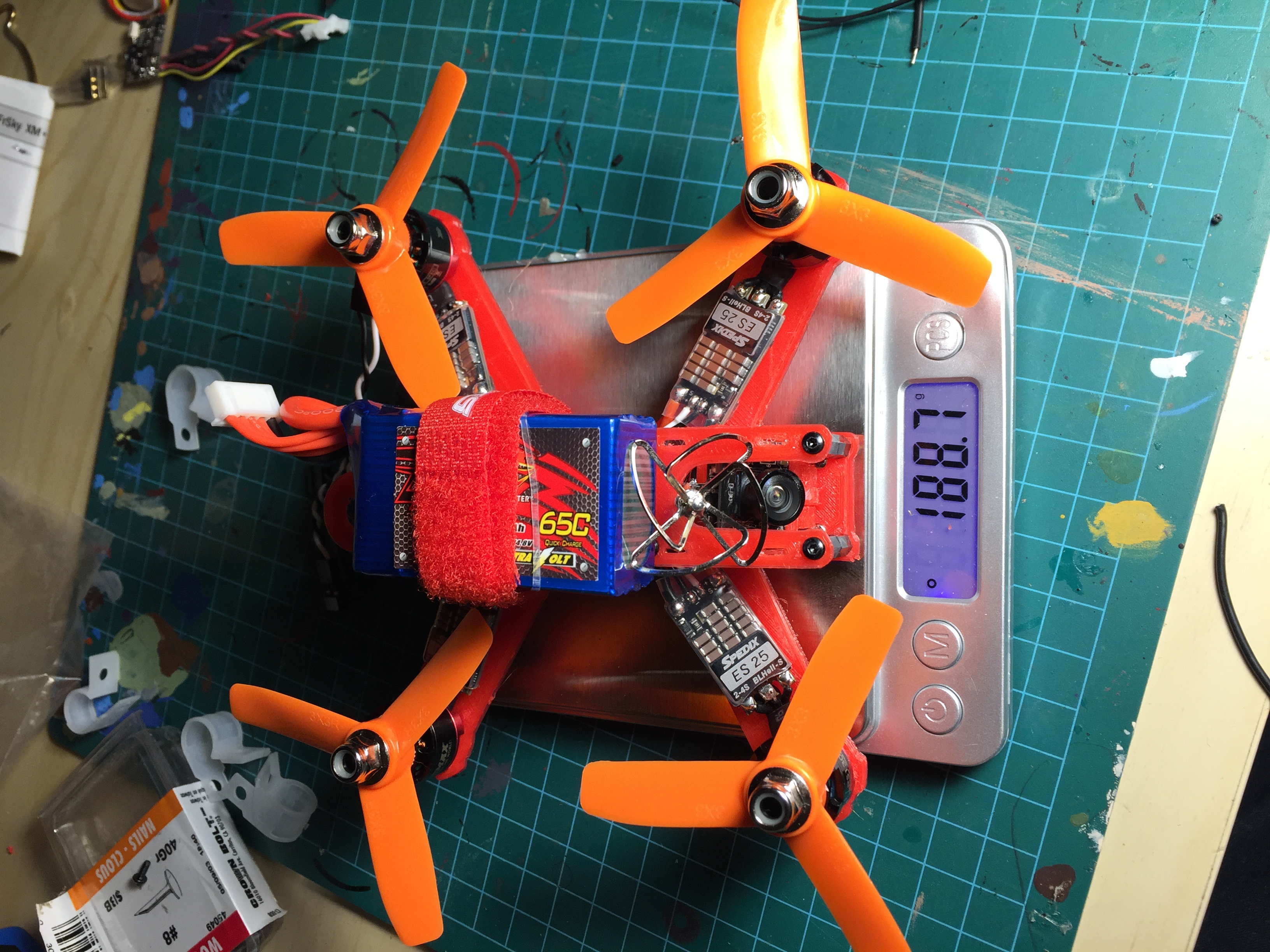 Qav135 Brushless MiniDrone under 250 gr