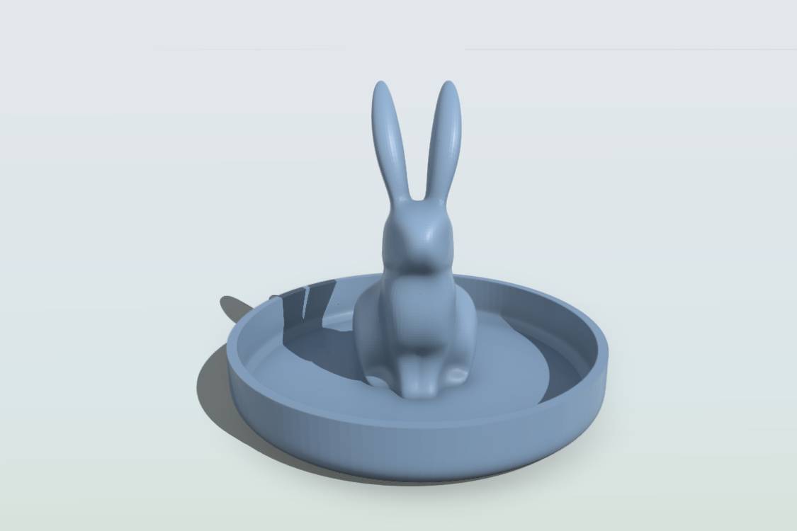Easter Bunny ring holder | 3d print model