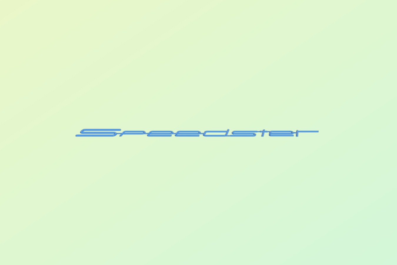 Porsche Speedster side badge