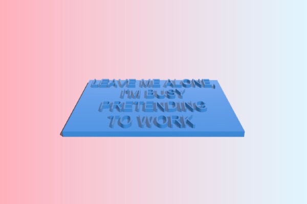 Decoration funny board | 3d print model