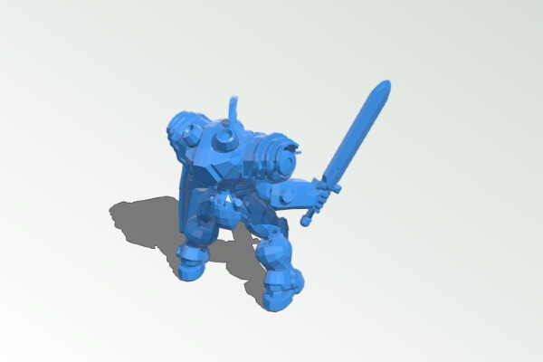 Knight in armor warrior | 3d print model