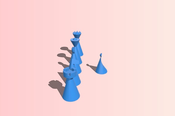 Conic #Chess No. 2 | 3d print model